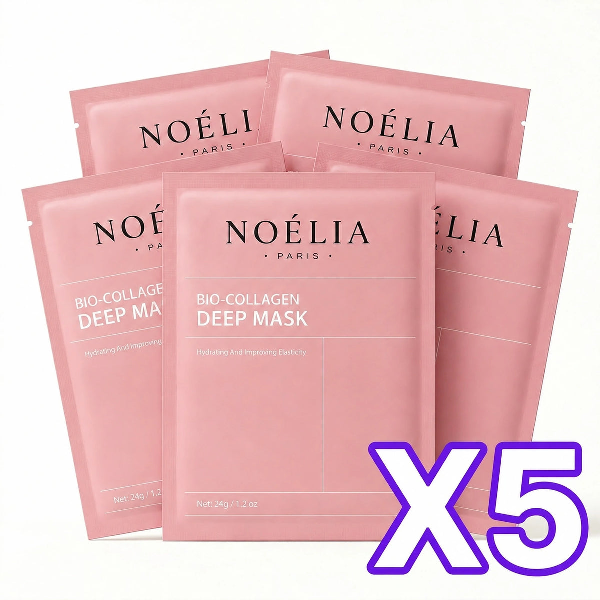 x5 Masque Bio-Collagène NOÉLIA